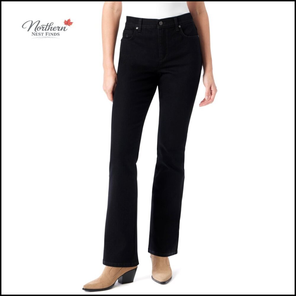 Bootcut Denim Jeans with Stretch Fit, Comfort Waist